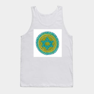 Star of David Sunflower Tank Top